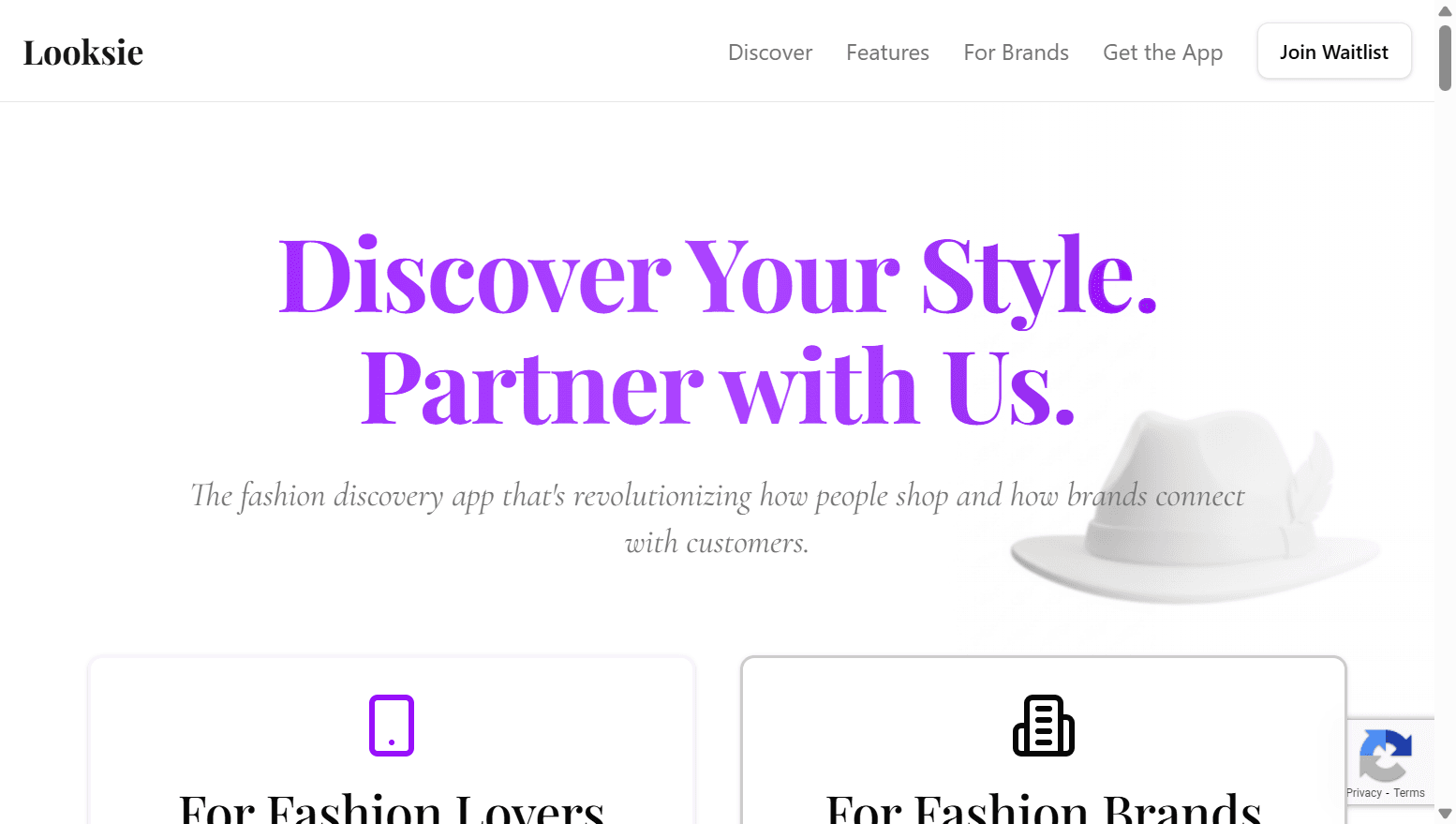 Looksie website screenshot