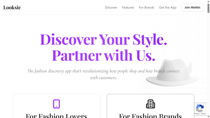 Looksie website screenshot