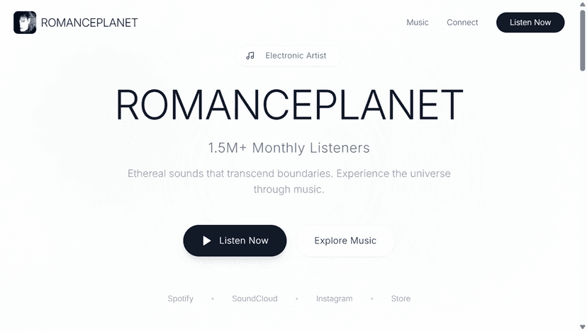 RomancePlanet website screenshot